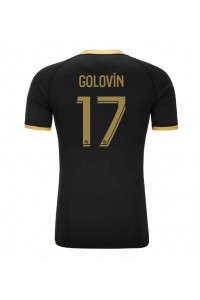 AS Monaco Aleksandr Golovin #17 Jalkapallovaatteet Vieraspaita 2023-24 Lyhythihainen